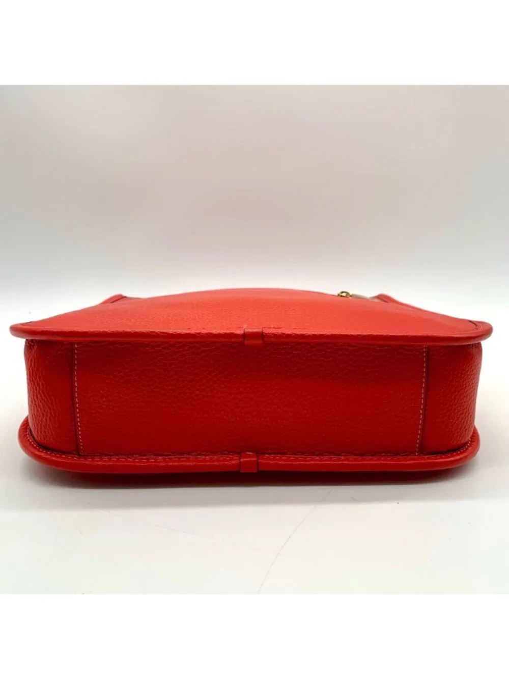 Coach Red Pebbled Leather Dempsey File Bag-CA290